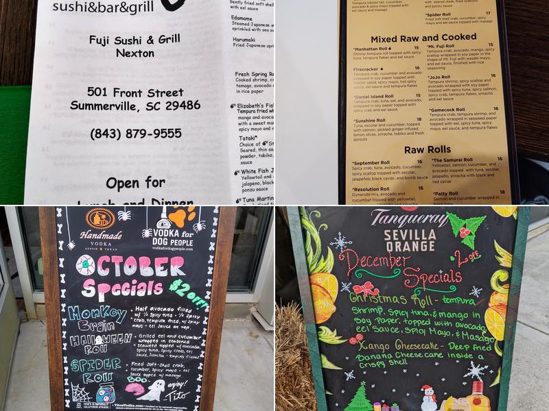 Fuji sushi bar and grill Nexton' Menu