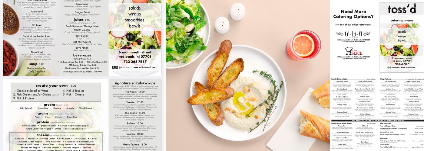 Toss'd Menu