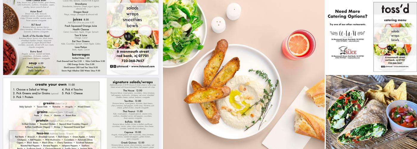 Toss'd Menu
