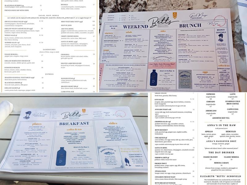 Betts Menu