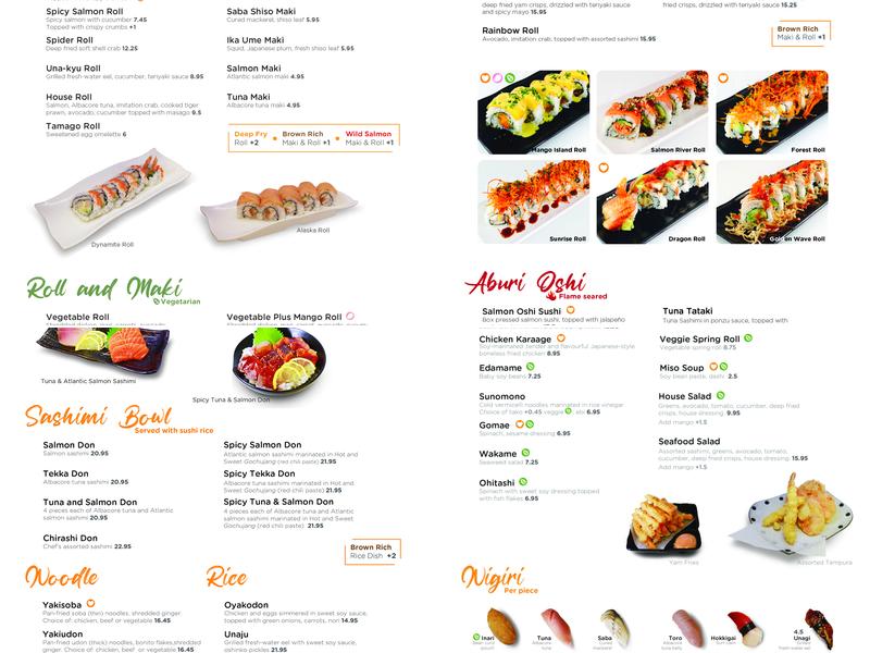 Blowfish Sushi & Japanese Food Menu