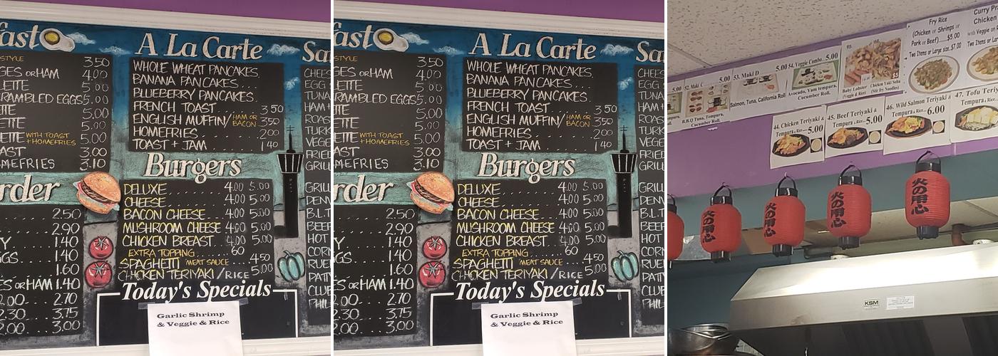 Aero Inn Sushi Cafe Menu