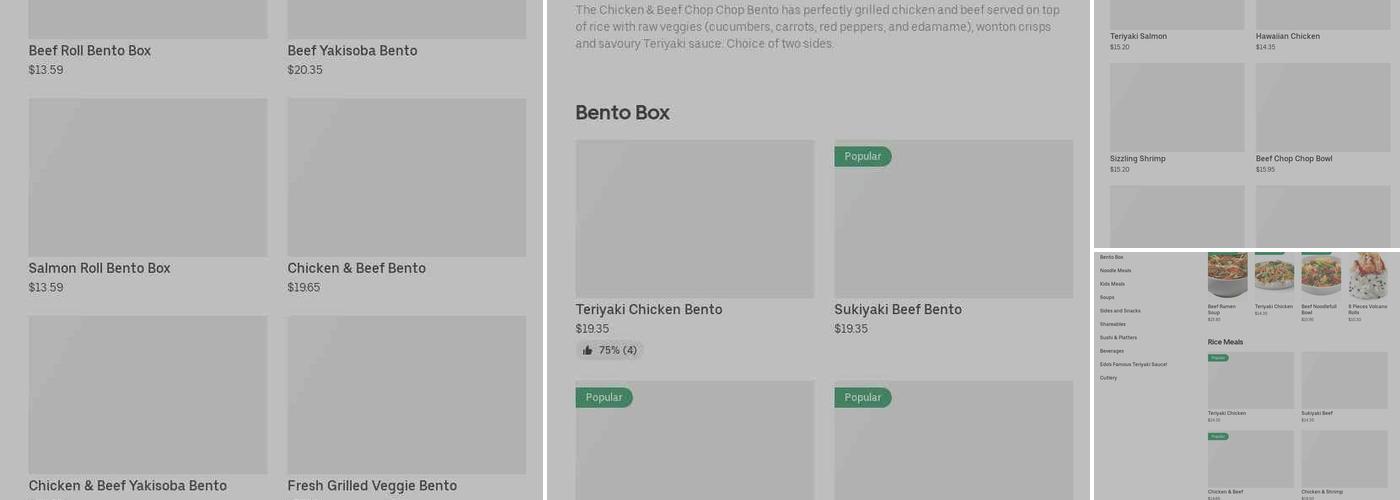 Edo Japan - CF Polo Park - Grill and Sushi Menu