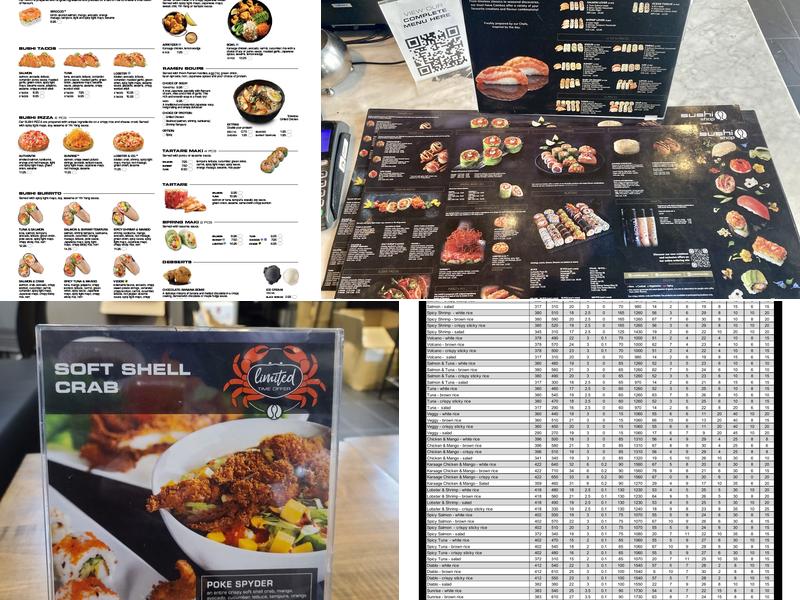 Sushi Shop Menu