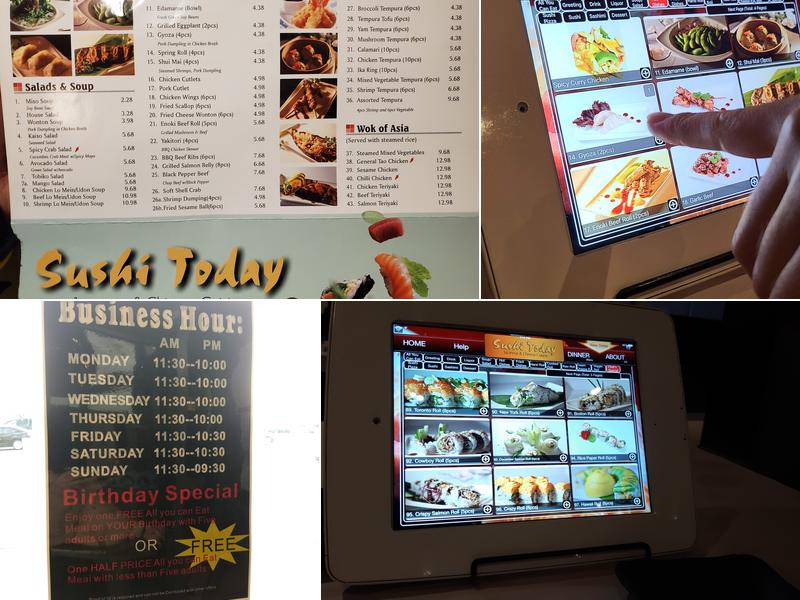Sushi Today Menu