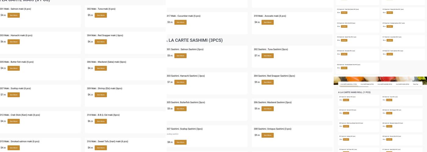 Akimi Japanese Cuisine Menu