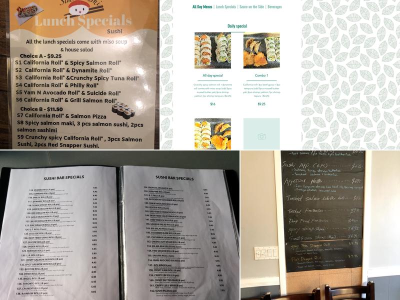 Simon Sushi at Lakeshore Menu