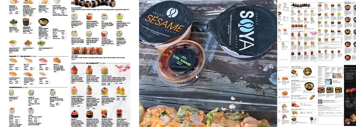 Sushi Shop Menu