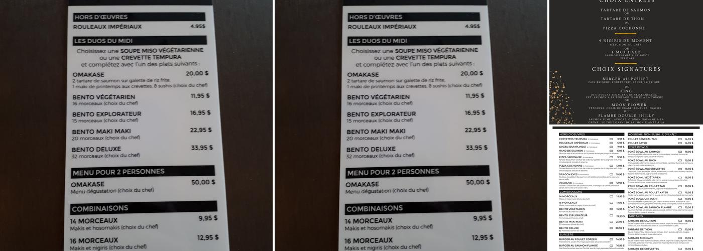 Uni Sushi Menu