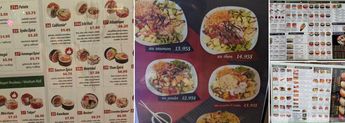 Ichi Sushi Menu