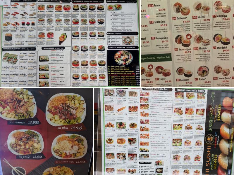 Ichi Sushi Menu