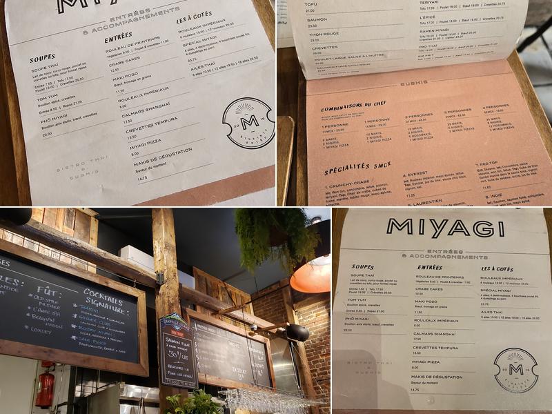 Miyagi Bistro thai & Sushi Menu