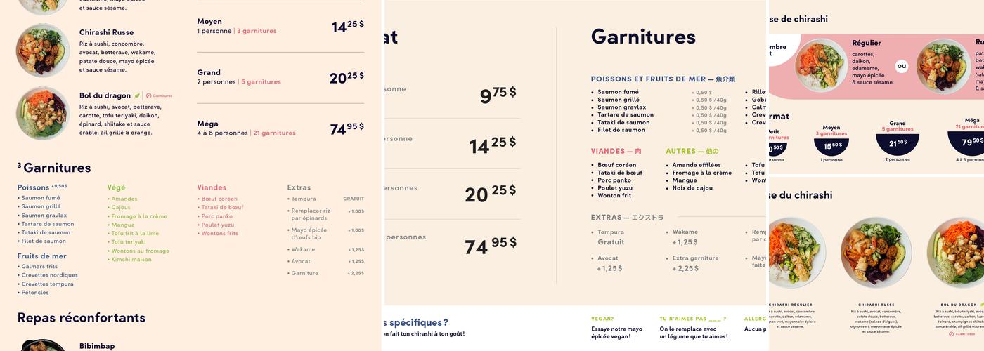 Ogari-San Sushi Menu