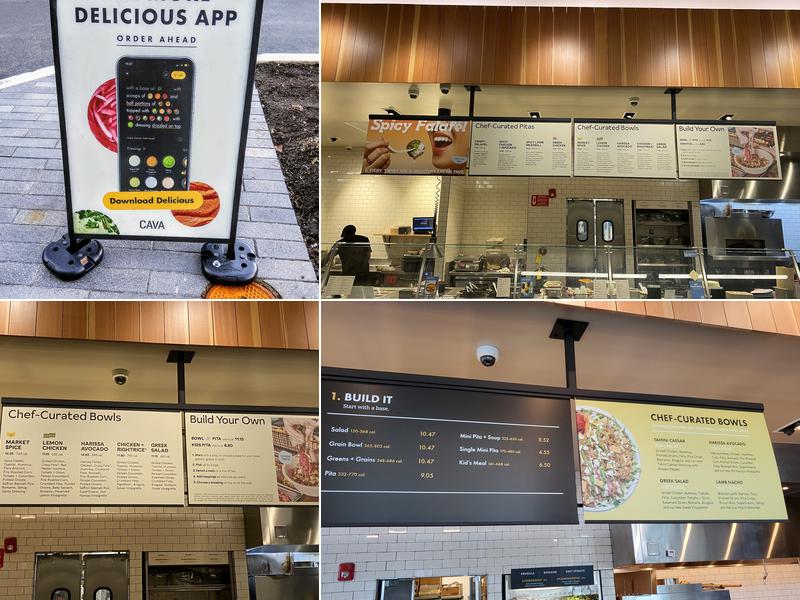 CAVA Menu