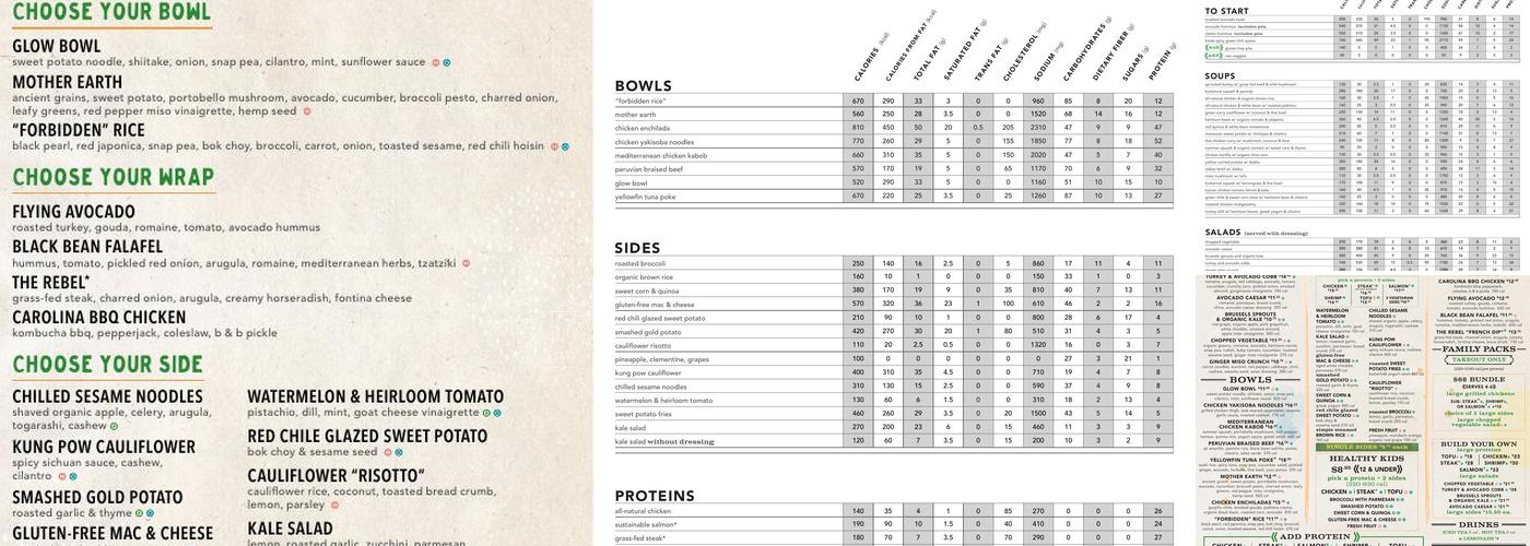 Flower Child (Houston Heights) Menu