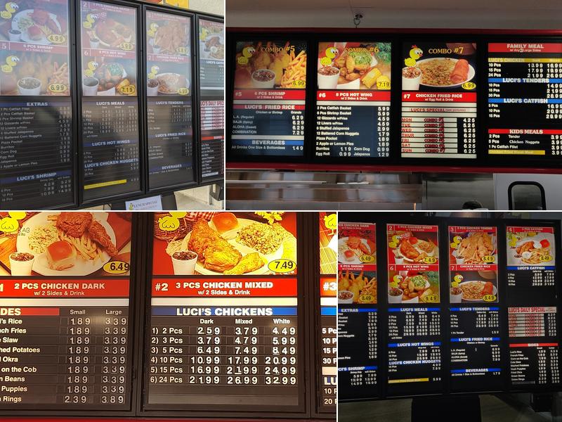 Luci’s Chicken N Rice Menu