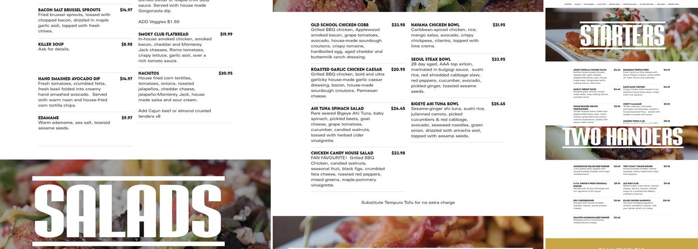 Union Social Eatery Menu