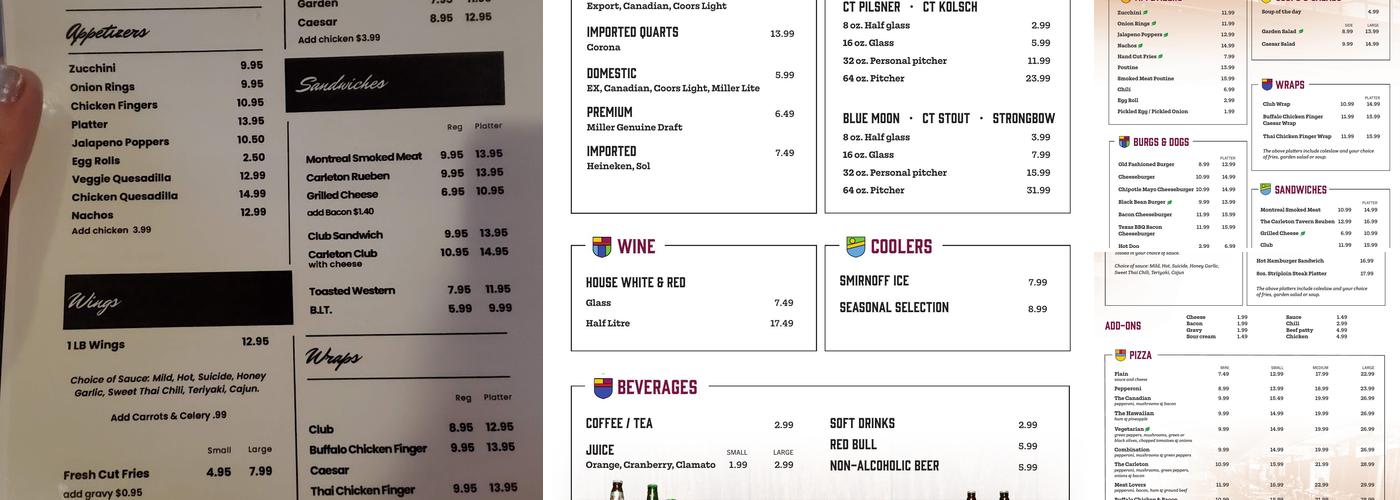 The Carleton Menu