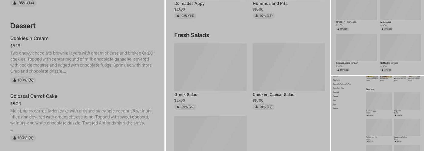 Socrates Grill Menu