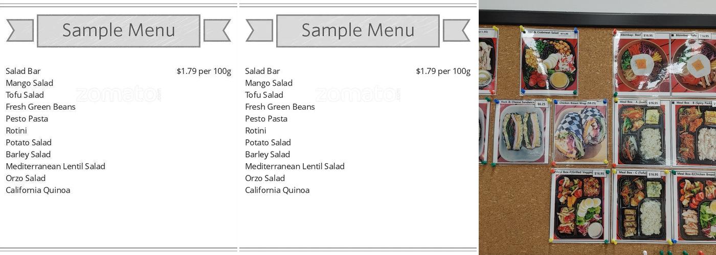 Greenday Salad Menu