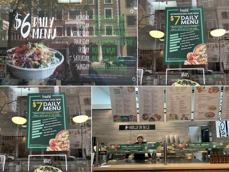 Freshii Menu