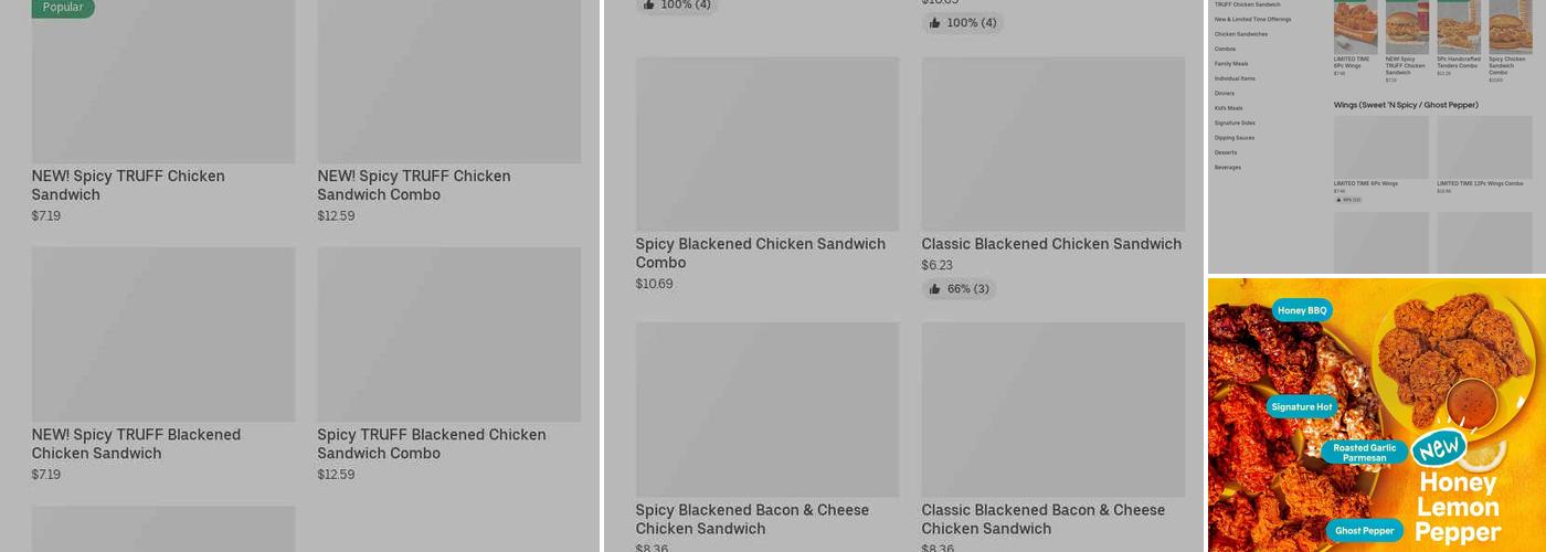 Popeyes Louisiana Kitchen Menu