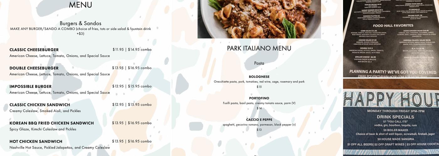 Park Commons Menu