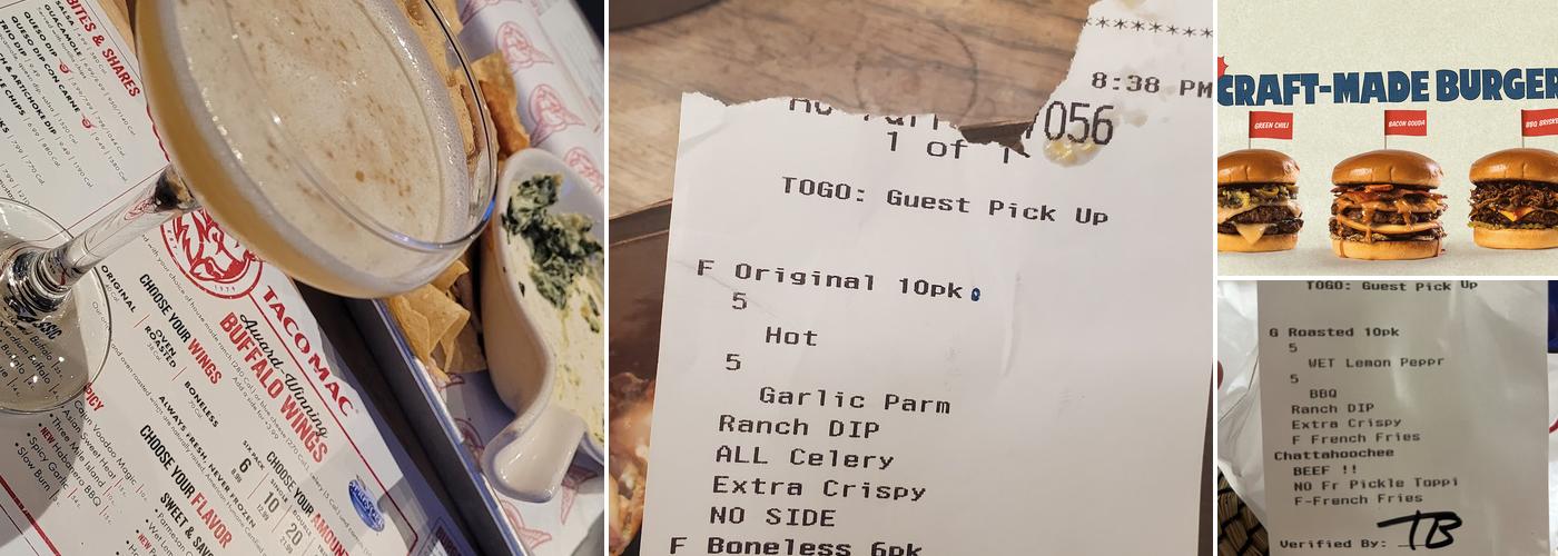 Taco Mac Lawrenceville Menu