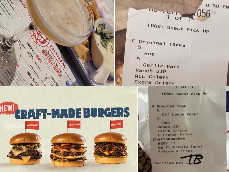 Taco Mac Lawrenceville Menu