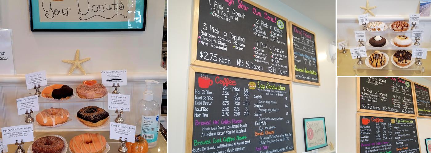 Captain Baker Donut Shop Menu