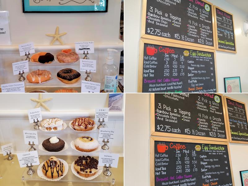 Captain Baker Donut Shop Menu