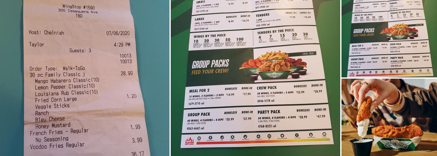 Wingstop Menu