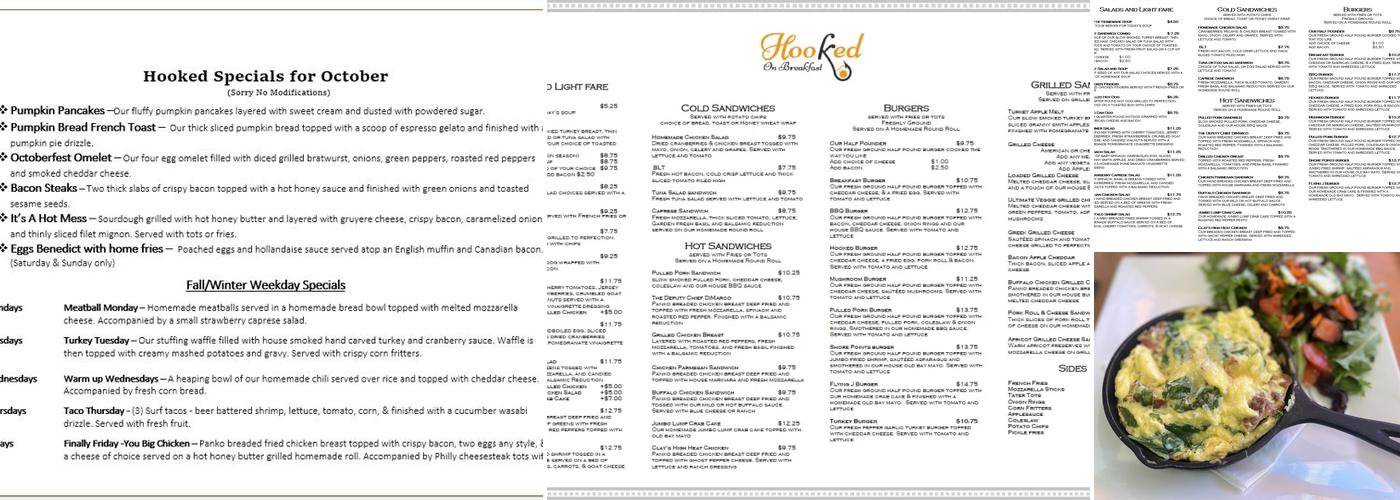 Hooked on Breakfast Menu