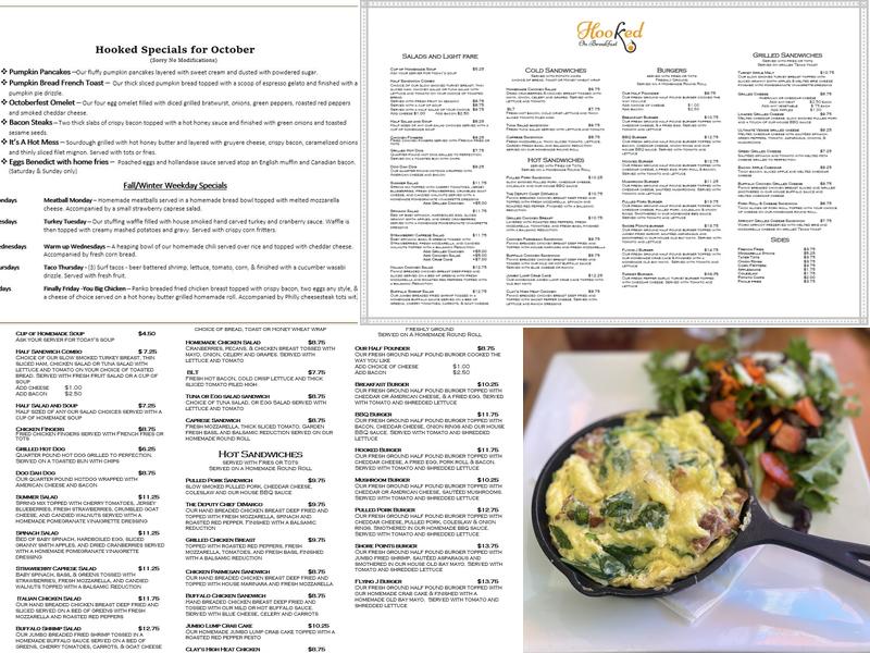 Hooked on Breakfast Menu