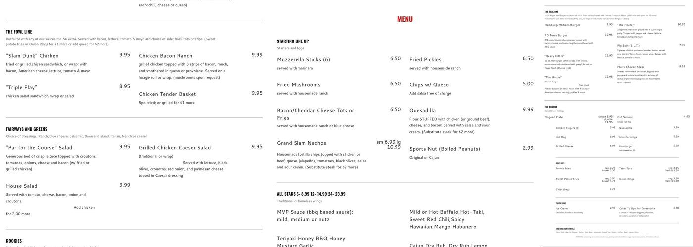 Wingnutz Menu