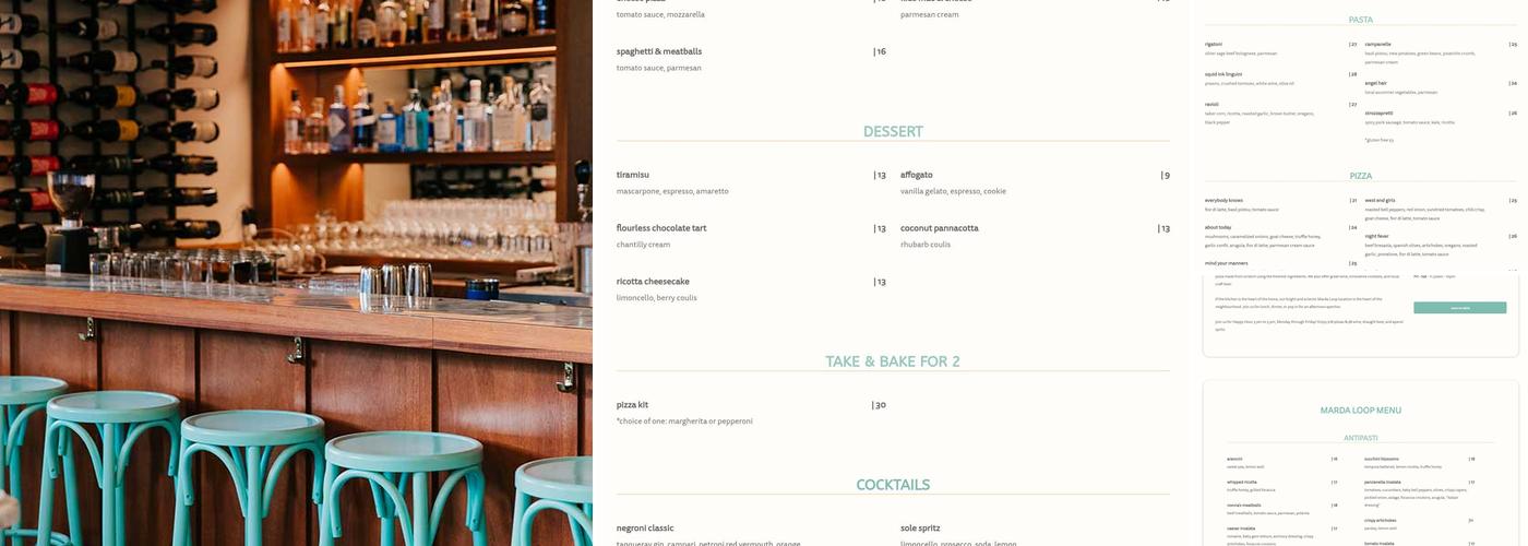 Annabelle’s Kitchen Marda Loop Menu