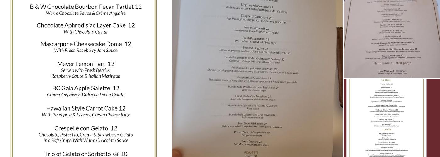 Centini Menu