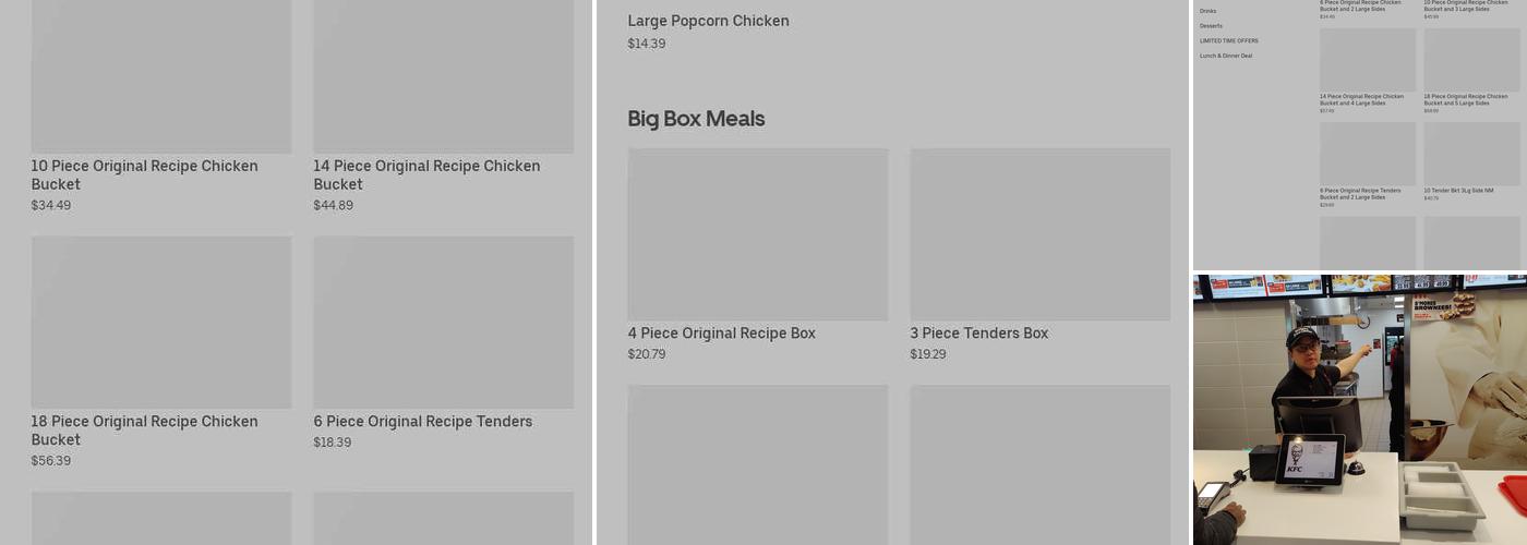 KFC Menu
