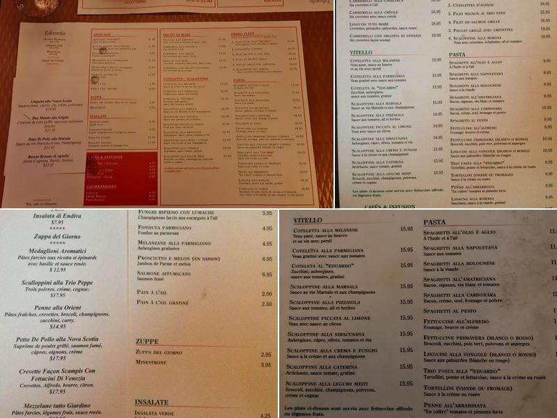 Eduardo Duluth Menu