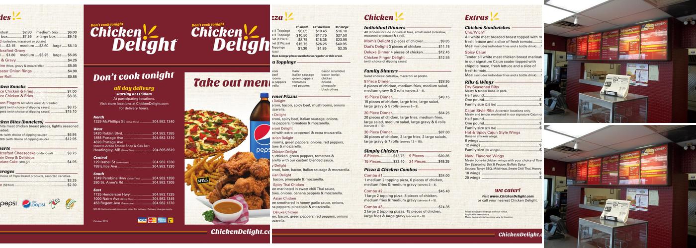 Chicken Delight | Nairn Ave Menu