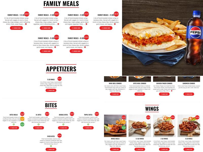 WingsUp! Mississauga - Thomas St Menu