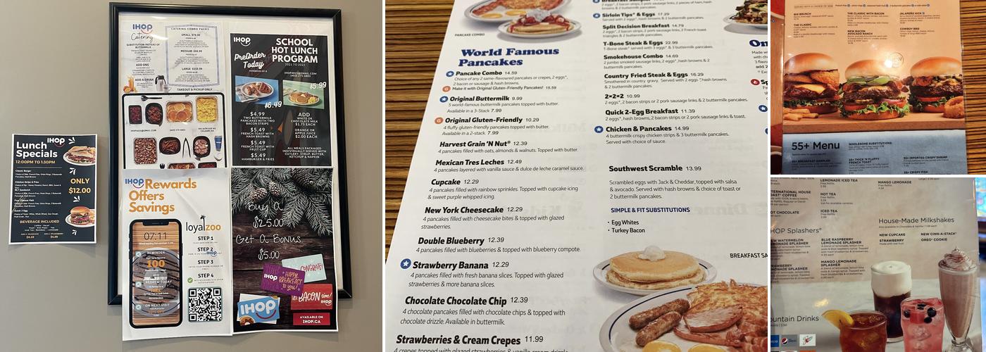 IHOP Menu