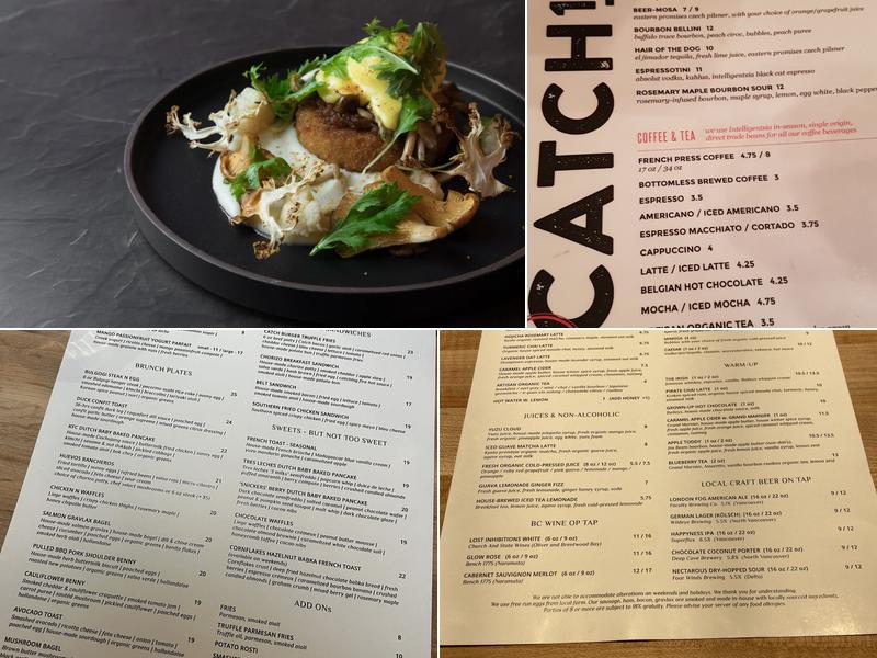Catch 122 Cafe Bistro Menu