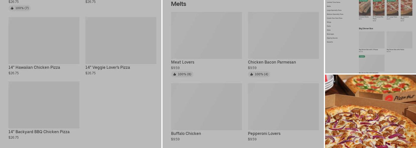 Pizza Hut Menu