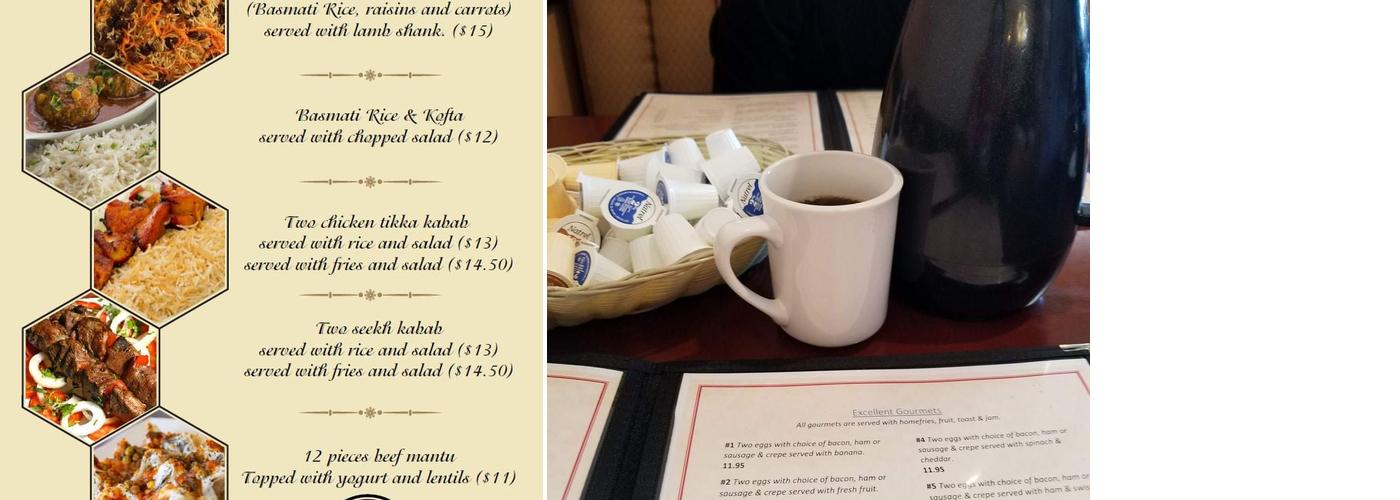 Eggscrepes Restaurant Menu