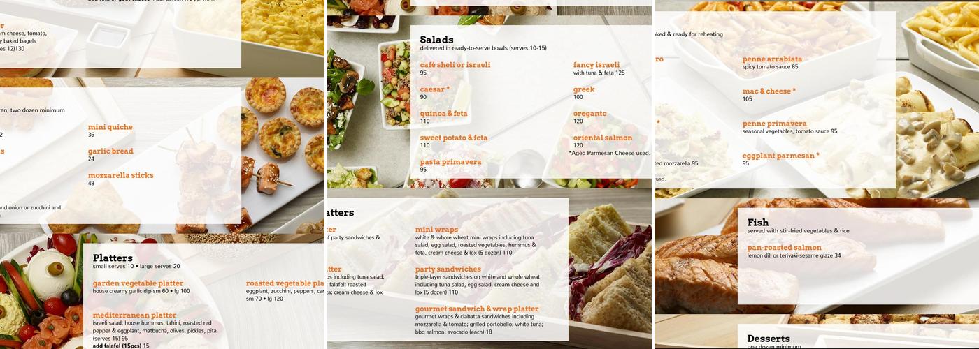 Cafe Sheli Menu