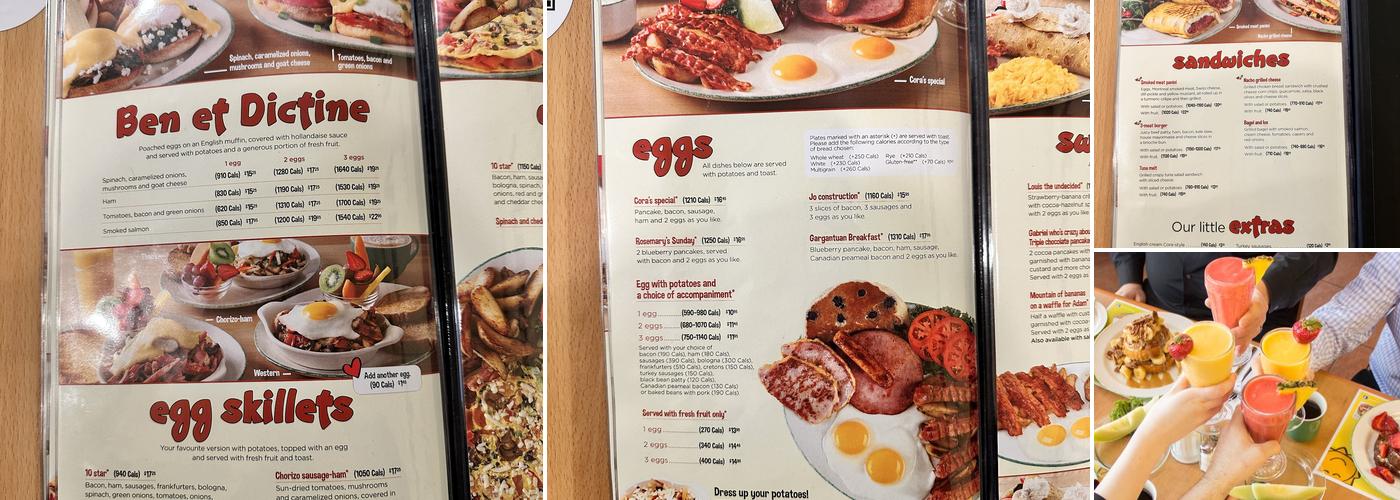 Cora - Lincoln Fields Menu