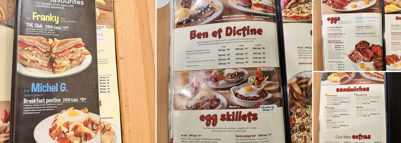 Cora - Lincoln Fields Menu