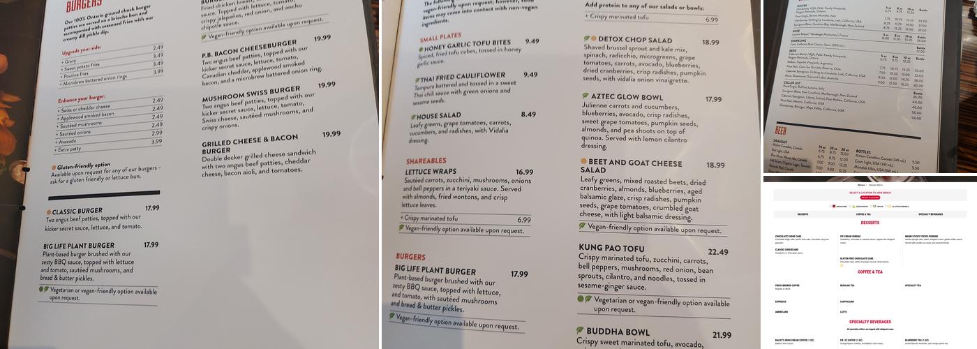 Pickle Barrel Menu
