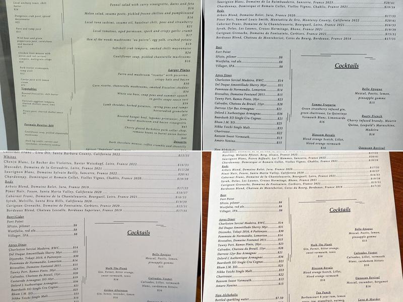 Routier Menu